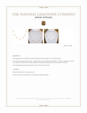 2.22 Ct. Orangish Yellow Citrine Accent Stones Necklace, 14K Yellow Gold Appraisal