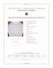 2.22 Ct. Citrine Accent Stones Necklace, 14K Yellow Gold Scan Report