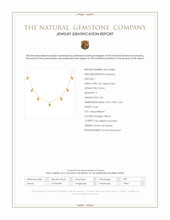 2.22 Ct. Orangish Yellow Citrine Accent Stones Necklace, 14K Yellow Gold Scan Report