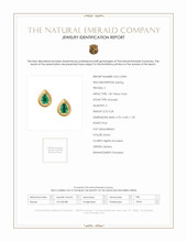 0.28 Ct.Tw. Emerald Studs Earrings, 14K Yellow Gold Scan Report