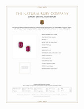 0.47 Ct.Tw. Ruby Studs Earrings, 14K White Gold Scan Report