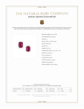 0.47 Ct.Tw.Total Carat Weight Pinkish Red Ruby Studs Earrings, 14K White Gold Scan Report