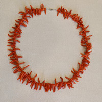 521.78 Ct. Coral Multi Stone Necklace, 14K White Gold Life Style