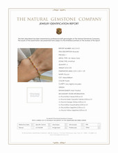 0.05 Ct.Tw. Purple Amethyst, Blue Topaz, Green Tsavorite Garnet, Orange Citrine, Blue Aquamarine and Mixed Sapphire Tennis/Line Bracelet, 14K Yellow Gold Scan Report