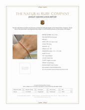 1.08 Ct.Tw. Ruby Natural Diamond Tennis/Line Bracelet, 14K Yellow Gold Scan Report