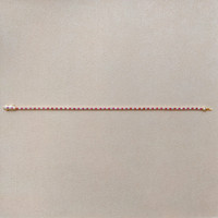 1.08 Ct.Tw. Ruby Natural Diamond Tennis/Line Bracelet, 14K Yellow Gold Image