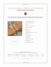 1.41 Ct.Tw. Emerald Tennis/Line Bracelet, 14K Yellow Gold Scan Report
