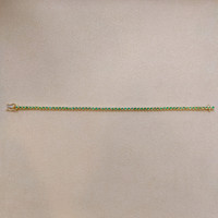 1.41 Ct.Tw. Emerald Tennis/Line Bracelet, 14K Yellow Gold Image