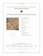 0.20 Ct.Tw.Total Carat Weight Sapphire Sapphire Accent Stones Bracelet, 14K White Gold Scan Report