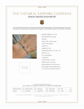 0.20 Ct.Tw. Blue Sapphire Accent Stones Bracelet, 14K White Gold Scan Report