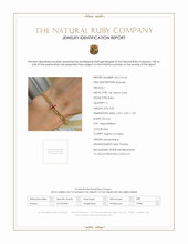 0.25 Ct.Tw. Ruby Ruby Accent Stones Bracelet, 14K Yellow Gold Scan Report