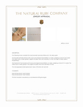 0.42 Ct.Tw.Total Carat Weight Ruby Accent Stones Bracelet, 14K Yellow Gold Appraisal