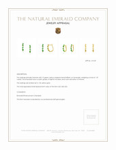 1.07 Ct.Tw. Emerald Hoops Earrings, 14K Yellow Gold Appraisal
