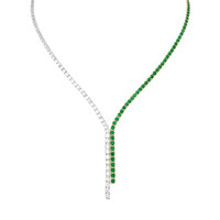 3.88 Ct. Emerald 14K Yellow Gold necklace
