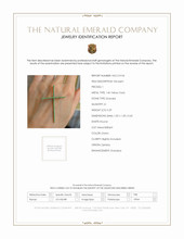 0.29 Ct. Emerald Pave Pendant, 14K Yellow Gold Scan Report