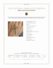 0.29 Ct. Emerald Pave Pendant, 14K Yellow Gold Scan Report