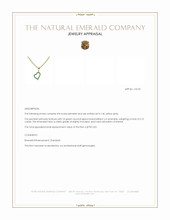 0.10 Ct. Emerald Pave Pendant, 14K Yellow Gold Appraisal