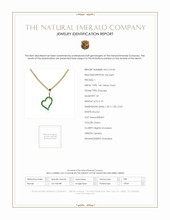 0.10 Ct. Emerald Pave Pendant, 14K Yellow Gold Scan Report