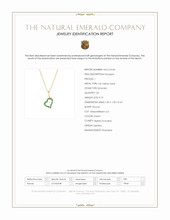 0.10 Ct. Emerald Pave Pendant, 14K Yellow Gold Scan Report
