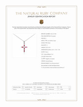 0.24 Ct. Pinkish Red Ruby and Natural Diamond Pave Pendant, 14K White Gold Scan Report