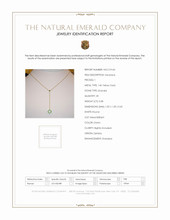 0.08 Ct. Emerald Pave Necklace, 14K Yellow Gold Scan Report