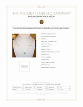 0.32 Ct. Emerald Pave Necklace, 14K Yellow Gold Scan Report