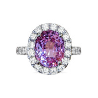 2.55 Ct. Sapphire 18K White Gold ring