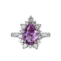 1.56 Ct. Sapphire 18K White Gold ring