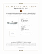 2.11 Ct.Tw.Total Carat Weight Blue Aquamarine and Natural Diamond Tennis/Line Bracelet, 14K White Gold Scan Report