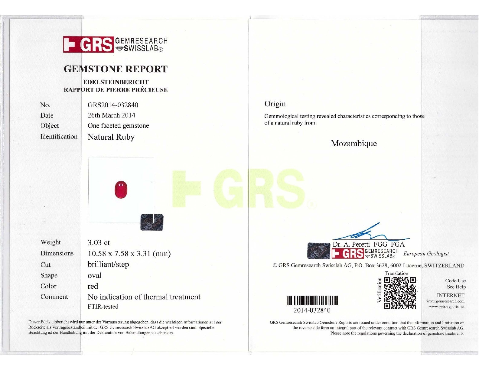 3.03 Ct. Ruby and Natural Diamond Pave Ring, 18K White & Yellow