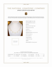 2.11 Ct. Moonstone Accent Stones Necklace, 18K Yellow Gold Scan Report