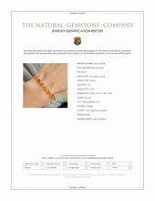 7.55 Ct.Tw.Total Carat Weight Orange Citrine Accent Stones Bracelet, 14K Yellow Gold Scan Report