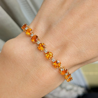 7.55 Ct.Tw. Citrine 14K Yellow Gold bracelet
