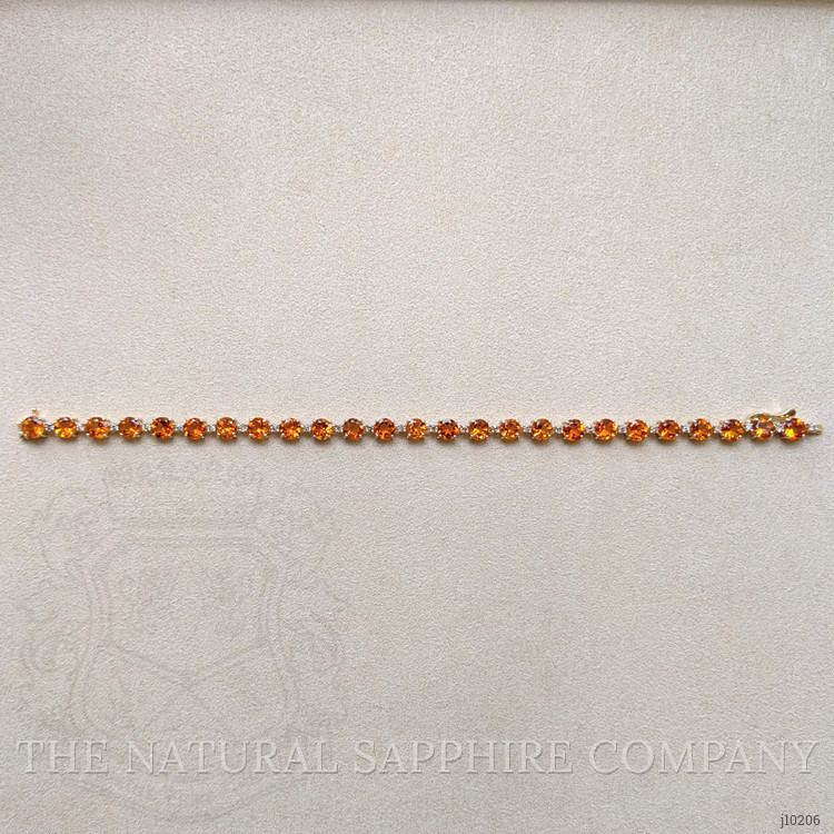 7.55 Ct.Tw. Citrine Accent Stones Bracelet, 14K Yellow Gold