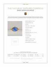 1.76 Ct. Blue Sapphire Bezel Ring, 14K Yellow Gold Scan Report