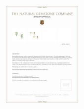 1.75 Ct.Tw. Opal Natural Diamond Studs Earrings, 14K Yellow Gold Appraisal