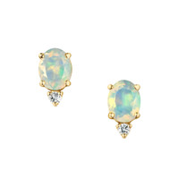 1.75 Ct.Tw. Opal 14K Yellow Gold earring