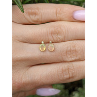 1.75 Ct.Tw.Total Carat Weight Opal Natural Diamond Studs Earrings, 14K Yellow Gold Life Style