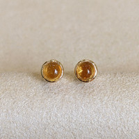 2.40 Ct.Tw. Citrine Yellow Gold earring