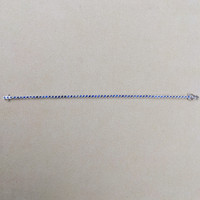 1.80 Ct.Tw. Blue Sapphire Bezel Bracelet, 14K White Gold Image