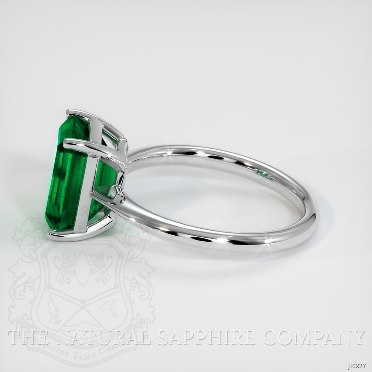 3.86 Ct. Emerald Solitaire Ring, Platinum 950