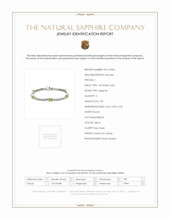 2.30 Ct.Tw.Total Carat Weight Sapphire Natural Diamond Halo Bracelet, 14K White Gold Scan Report