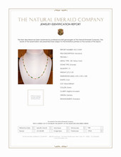 5.20 Ct. Emerald Bezel Necklace, 18K Yellow Gold Scan Report