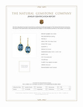 30.60 Ct.Tw. Topaz Drops Earrings, 18K Yellow Gold Scan Report