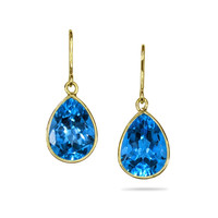 22.75 Ct.Tw. Topaz 18K Yellow Gold earring