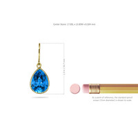 22.75 Ct.Tw. Topaz Drops Earrings, 18K Yellow Gold Image