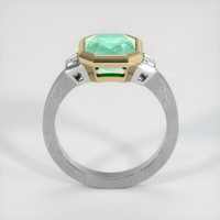 1.87 Ct. Emerald Natural Diamond Vedic Ring, 18K White & Yellow Image