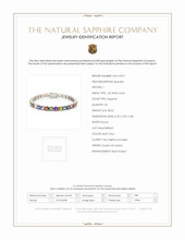 28.22 Ct.Tw.Total Carat Weight Sapphire Tennis/Line Bracelet, 14K White Gold Scan Report