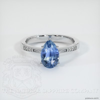 2.91 Ct. Sapphire 14K White Gold ring