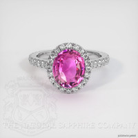 3.08 Ct. Sapphire 14K White Gold ring